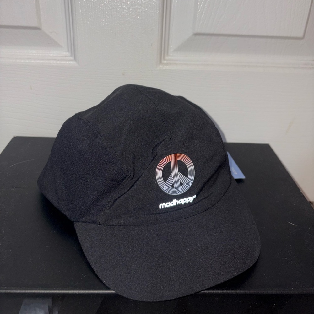 Madhappy Black Cap with Peace Emblem